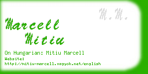 marcell mitiu business card